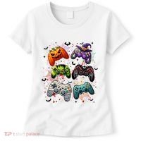 Cool Retro Halloween Gaming Controllers Women's T-Shirt thumb 0