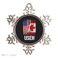 Canadian Roots Half Canadian American Useh Canada Usa Flag Ornament thumb 0