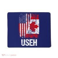 Canadian Roots Half Canadian American Useh Canada Usa Flag Mousepad thumb 0