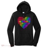 Cute Rainbow Heart Kindergarten Word Art Women's Hoodie thumb 0