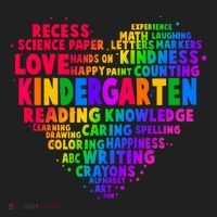 Cute Rainbow Heart Kindergarten Word Art Golf Towel thumb 3