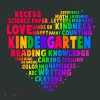 Cute Rainbow Heart Kindergarten Word Art Mousepad thumb 1