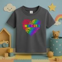 Cute Rainbow Heart Kindergarten Word Art Toddler T-Shirt thumb 3