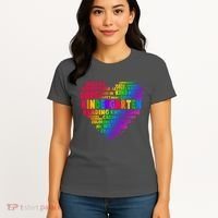 Cute Rainbow Heart Kindergarten Word Art Women's T-Shirt thumb 4