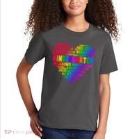 Cute Rainbow Heart Kindergarten Word Art Kids T-Shirt thumb 2