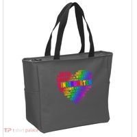 Cute Rainbow Heart Kindergarten Word Art Tote Bag thumb 2