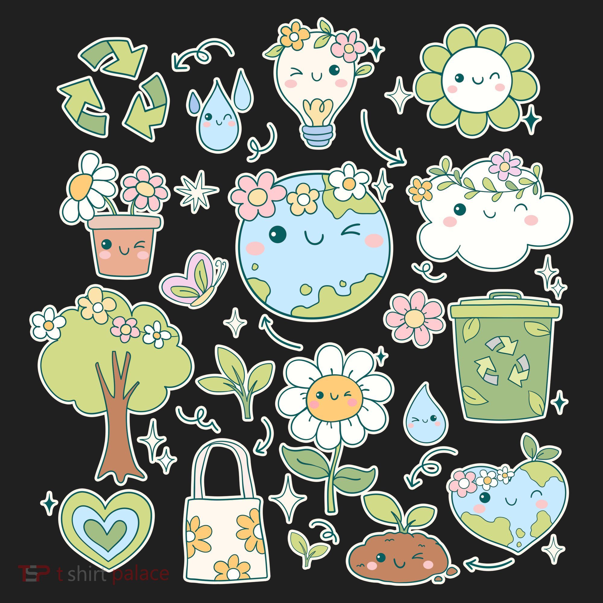 Cute Retro Hippie Celebrate Earth Day Women's Sweatshirt