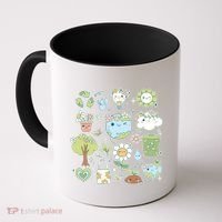 Cute Retro Hippie Celebrate Earth Day Coffee Mug thumb 0