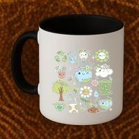 Cute Retro Hippie Celebrate Earth Day Coffee Mug thumb 2