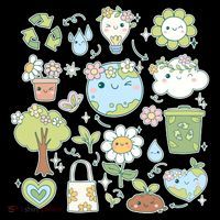 Cute Retro Hippie Celebrate Earth Day Ornament thumb 1