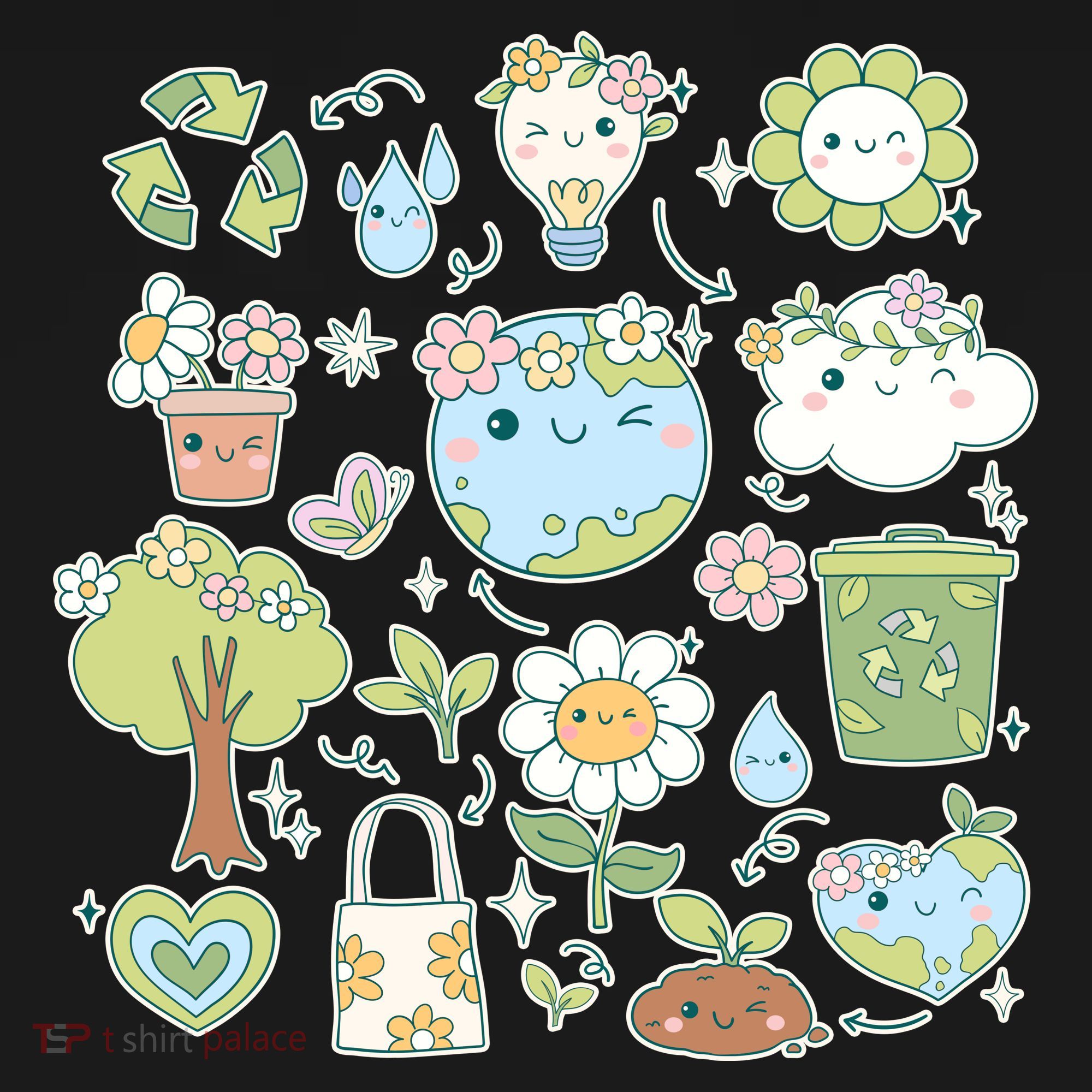 Cute Retro Hippie Celebrate Earth Day Women's Tank Top