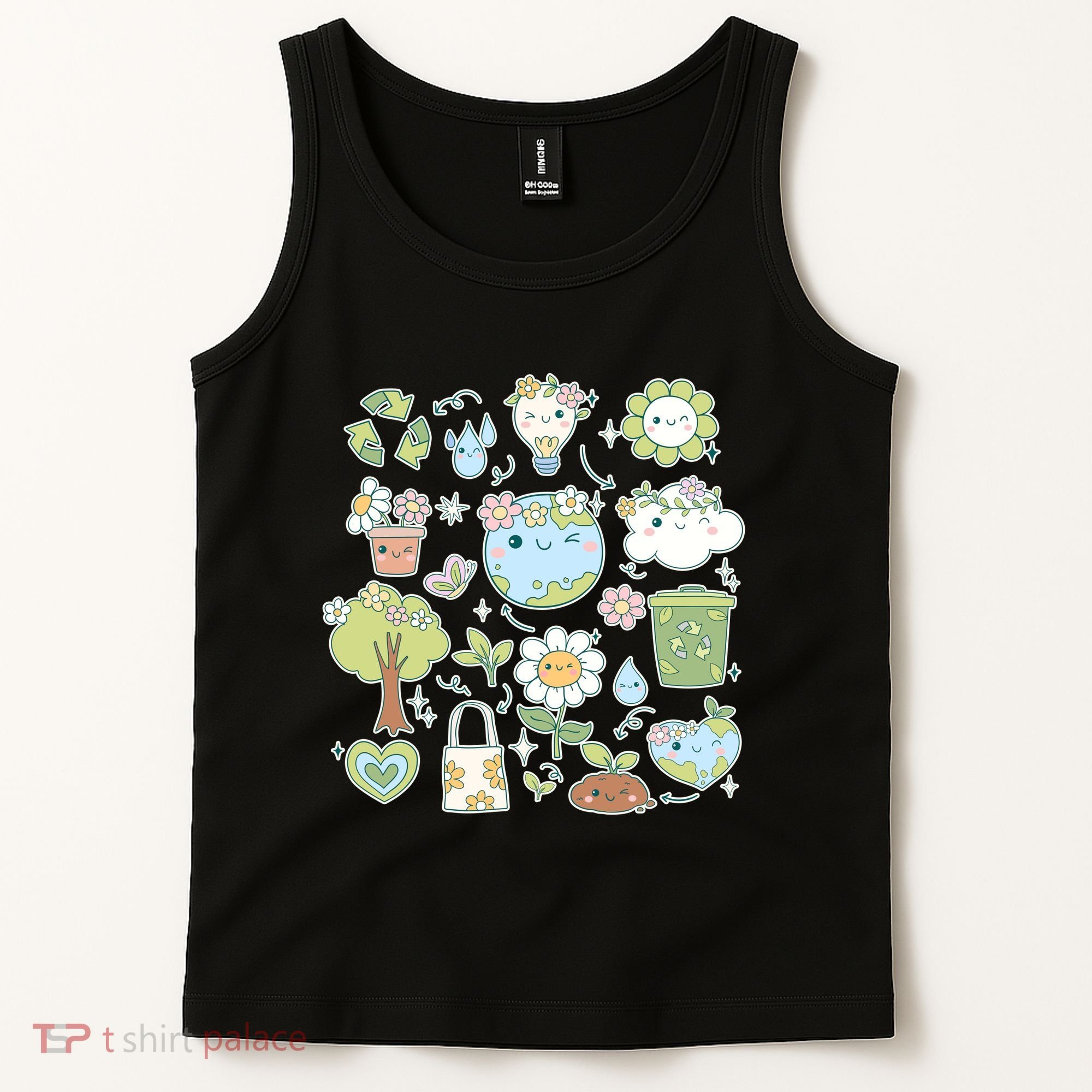 Cute Retro Hippie Celebrate Earth Day Tank Top
