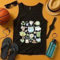 Cute Retro Hippie Celebrate Earth Day Tank Top thumb 4