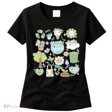Cute Retro Hippie Celebrate Earth Day Women's T-Shirt