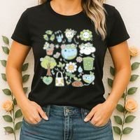 Cute Retro Hippie Celebrate Earth Day Women's T-Shirt thumb 2
