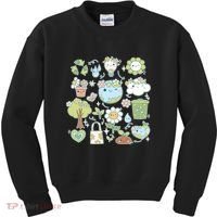 Cute Retro Hippie Celebrate Earth Day Kids Sweatshirt thumb 0