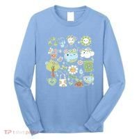 Cute Retro Hippie Celebrate Earth Day Long Sleeve Shirt thumb 0