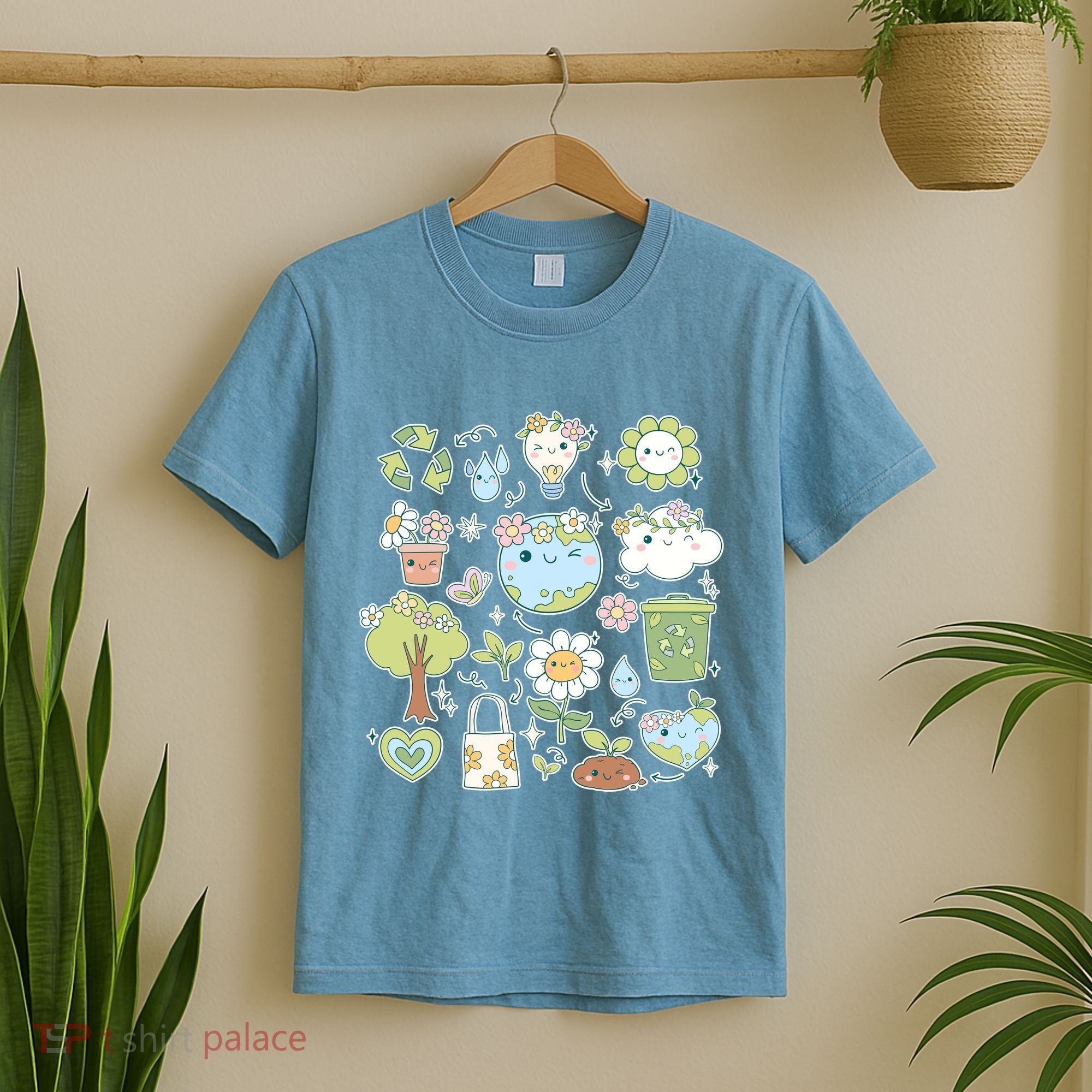 Cute Retro Hippie Celebrate Earth Day T-Shirt