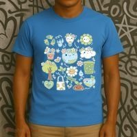 Cute Retro Hippie Celebrate Earth Day T-Shirt thumb 3