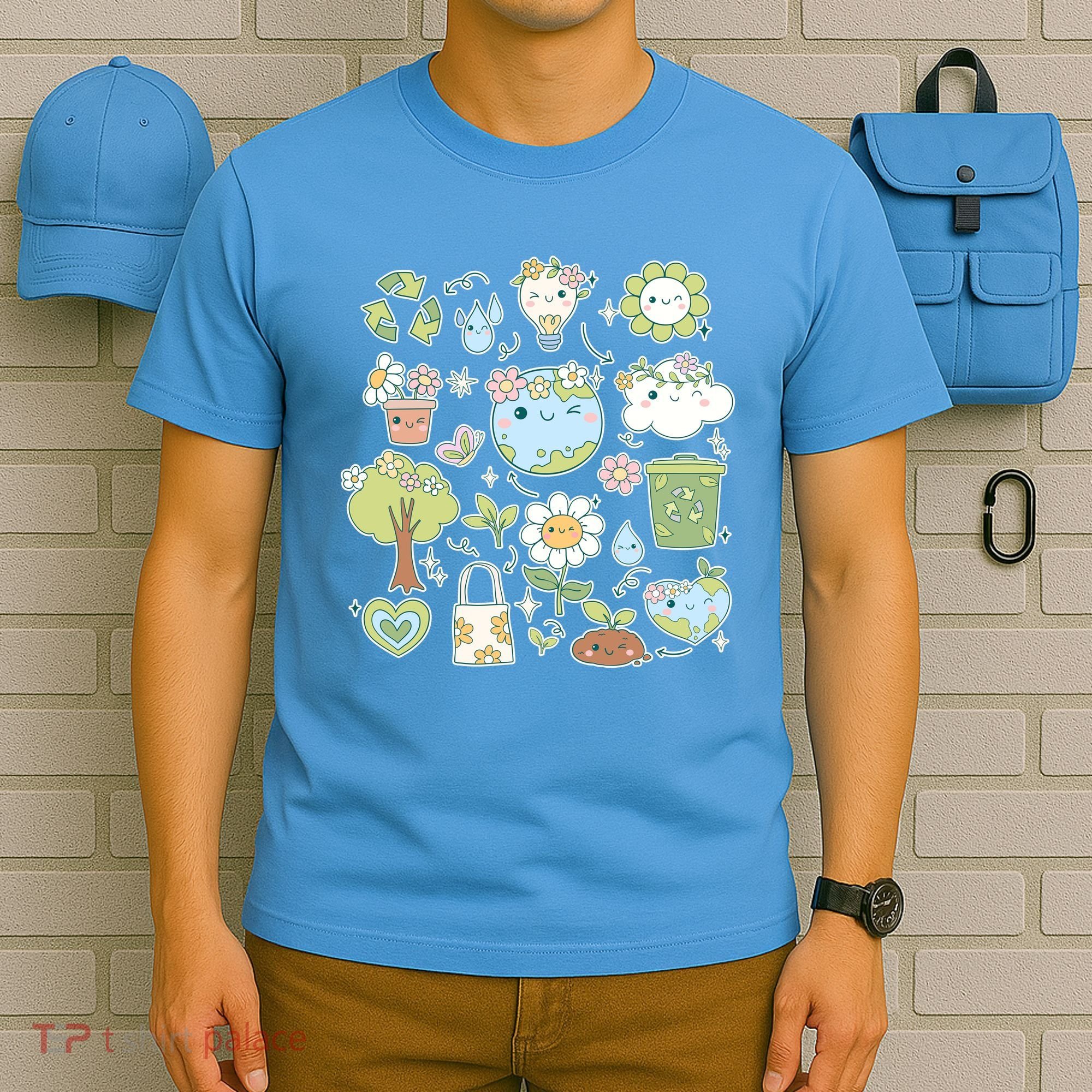 Cute Retro Hippie Celebrate Earth Day T-Shirt