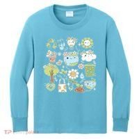 Cute Retro Hippie Celebrate Earth Day Kids Long Sleeve Shirt thumb 0