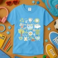 Cute Retro Hippie Celebrate Earth Day Kids T-Shirt thumb 3