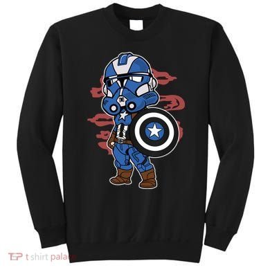 Captain Robotic Helmet Trooper Sweatshirt