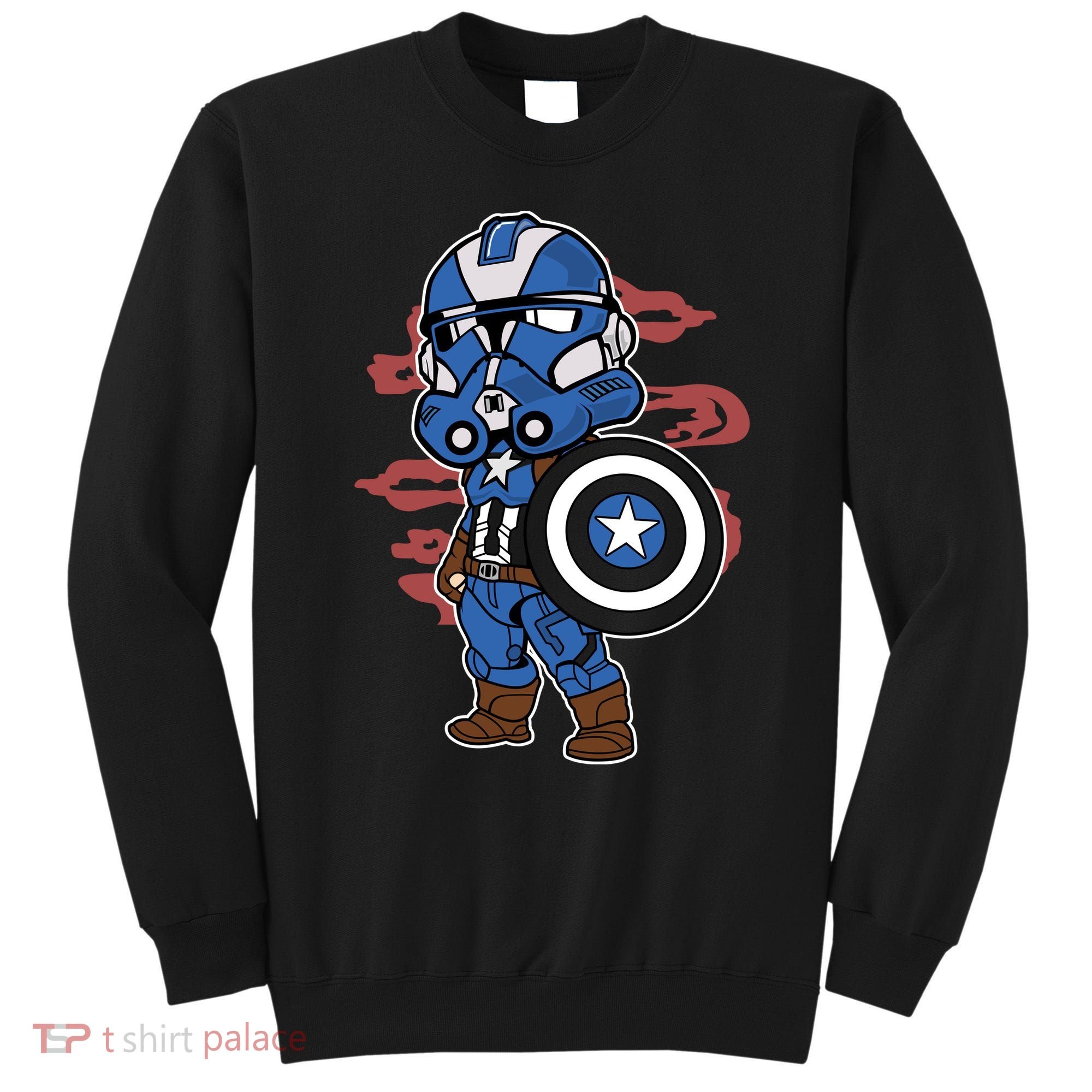 Captain Robotic Helmet Trooper Sweatshirt