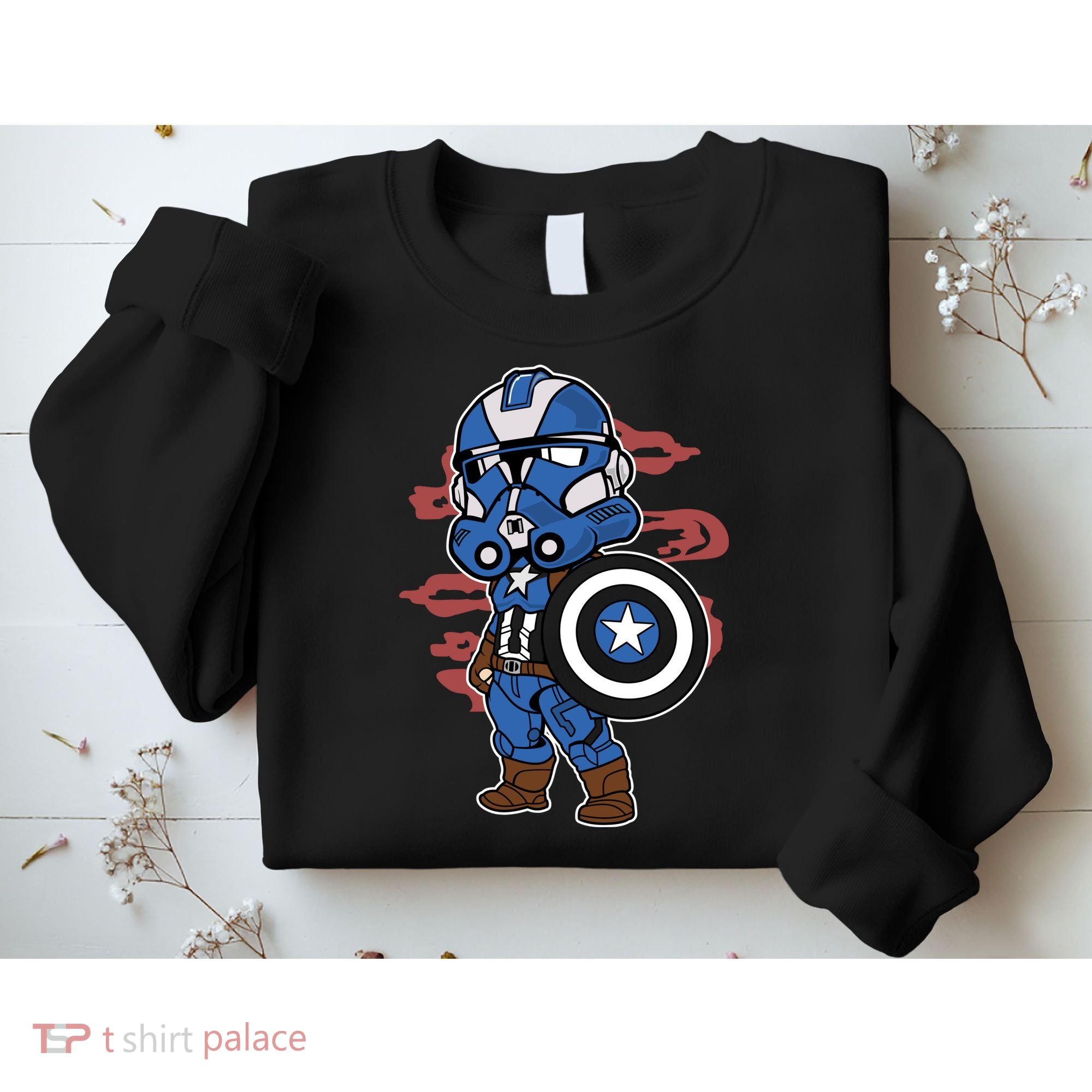 Captain Robotic Helmet Trooper Sweatshirt