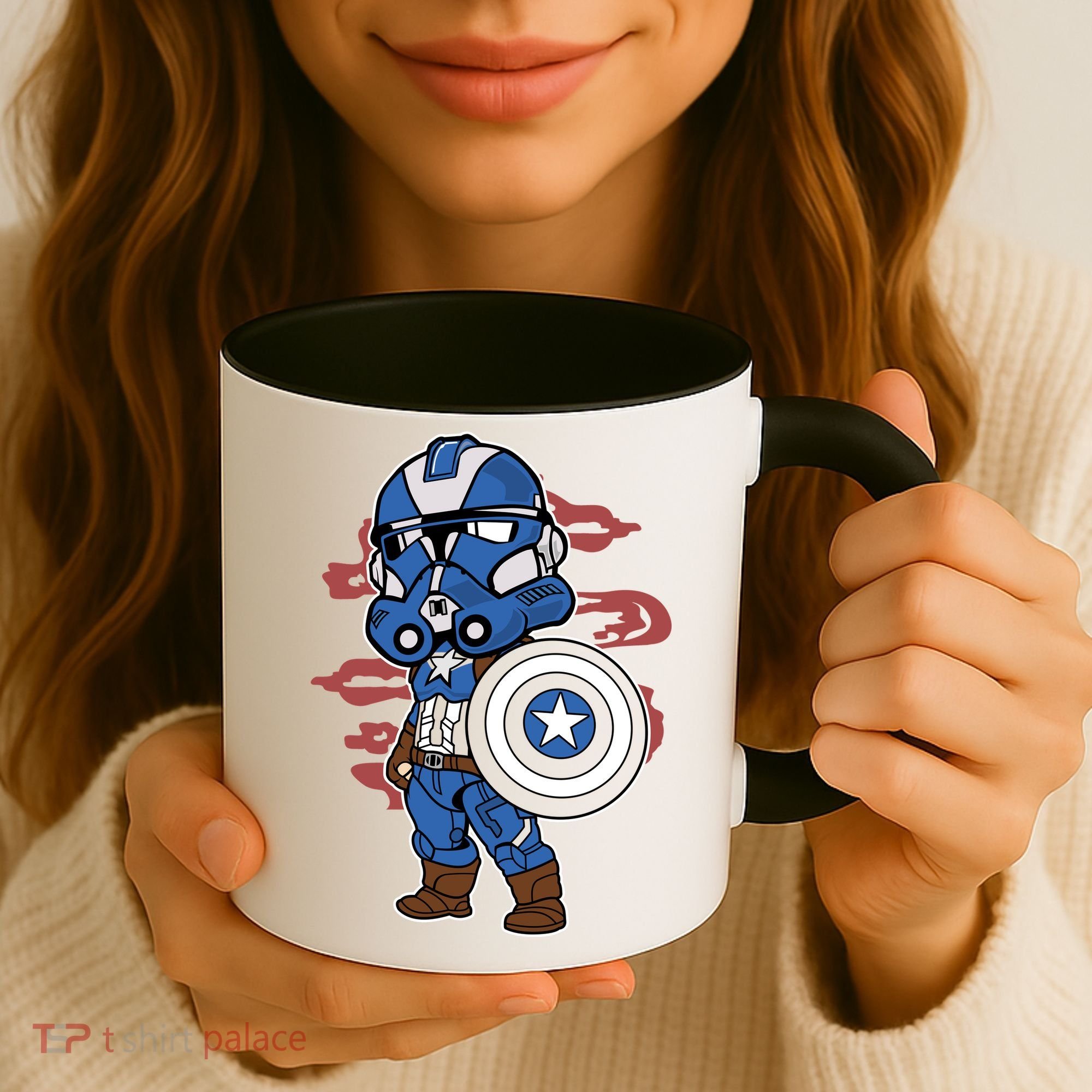 Captain Robotic Helmet Trooper Coffee Mug