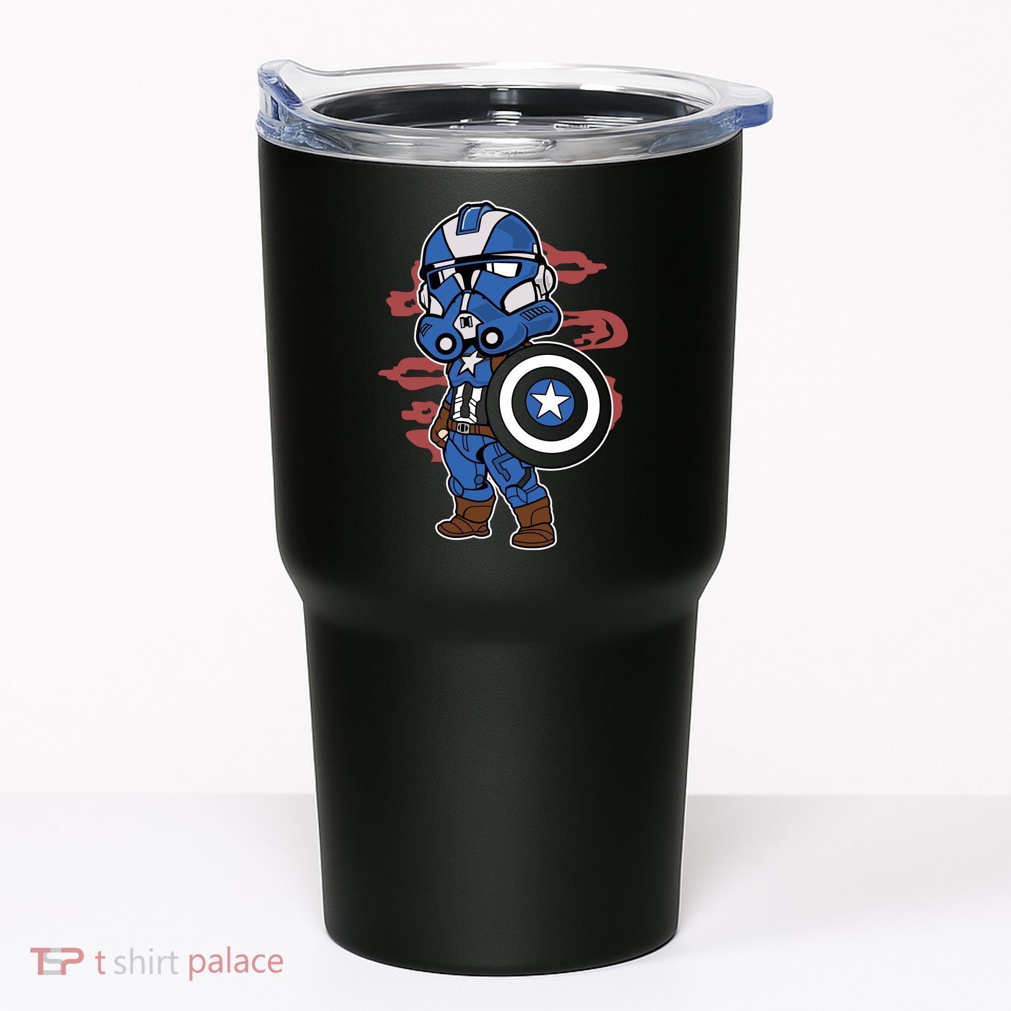 Captain Robotic Helmet Trooper Tumbler