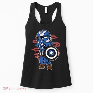 Captain Robotic Helmet Trooper Women's Tank Top