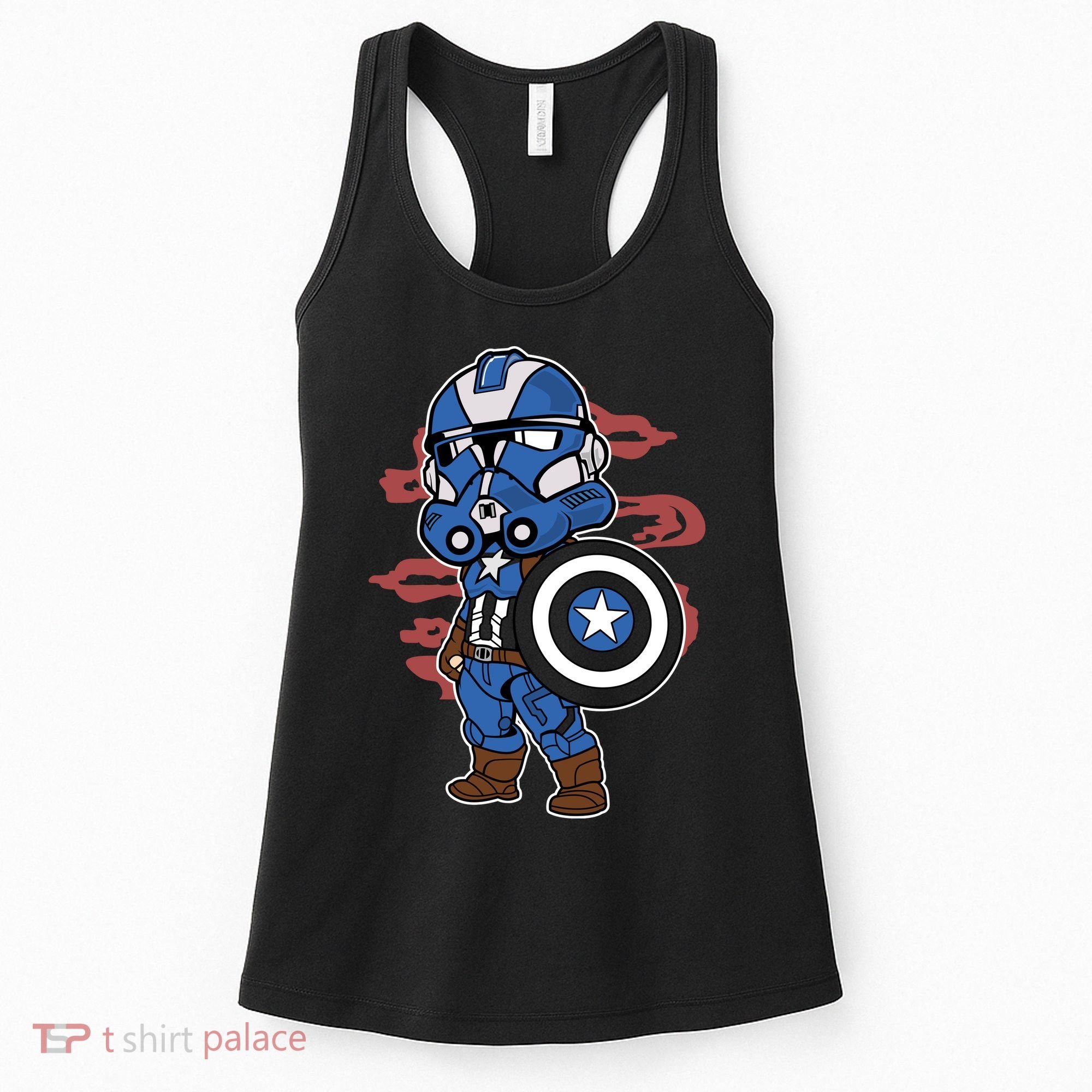 Captain Robotic Helmet Trooper Women's Tank Top
