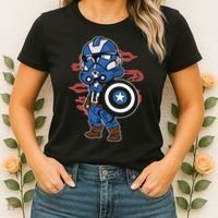 Captain Robotic Helmet Trooper Women's T-Shirt thumb 2
