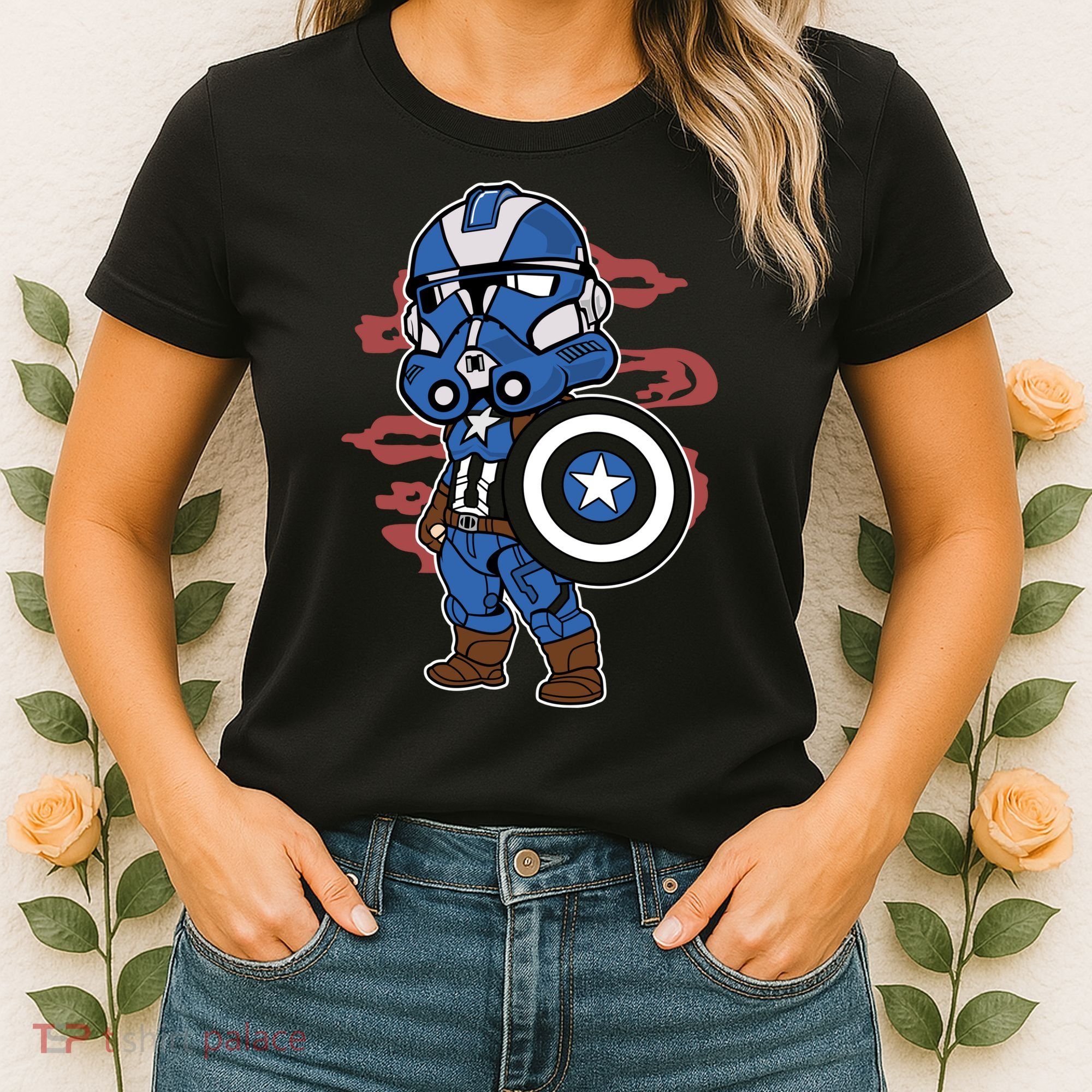Captain Robotic Helmet Trooper Women's T-Shirt