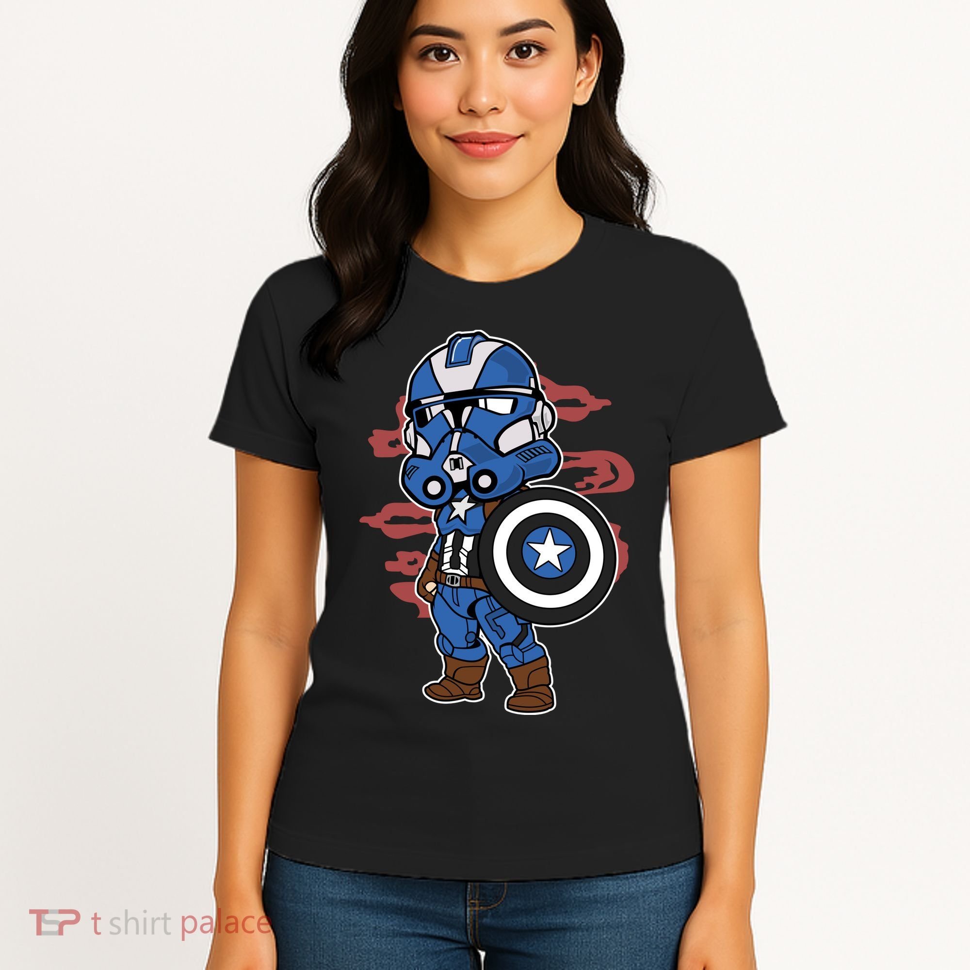 Captain Robotic Helmet Trooper Women's T-Shirt