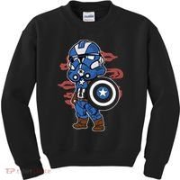Captain Robotic Helmet Trooper Kids Sweatshirt thumb 0