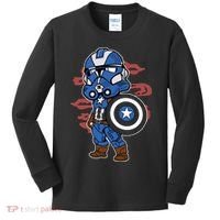 Captain Robotic Helmet Trooper Kids Long Sleeve Shirt thumb 0