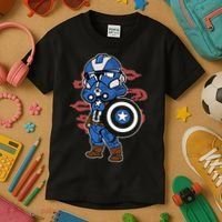 Captain Robotic Helmet Trooper Kids T-Shirt thumb 3
