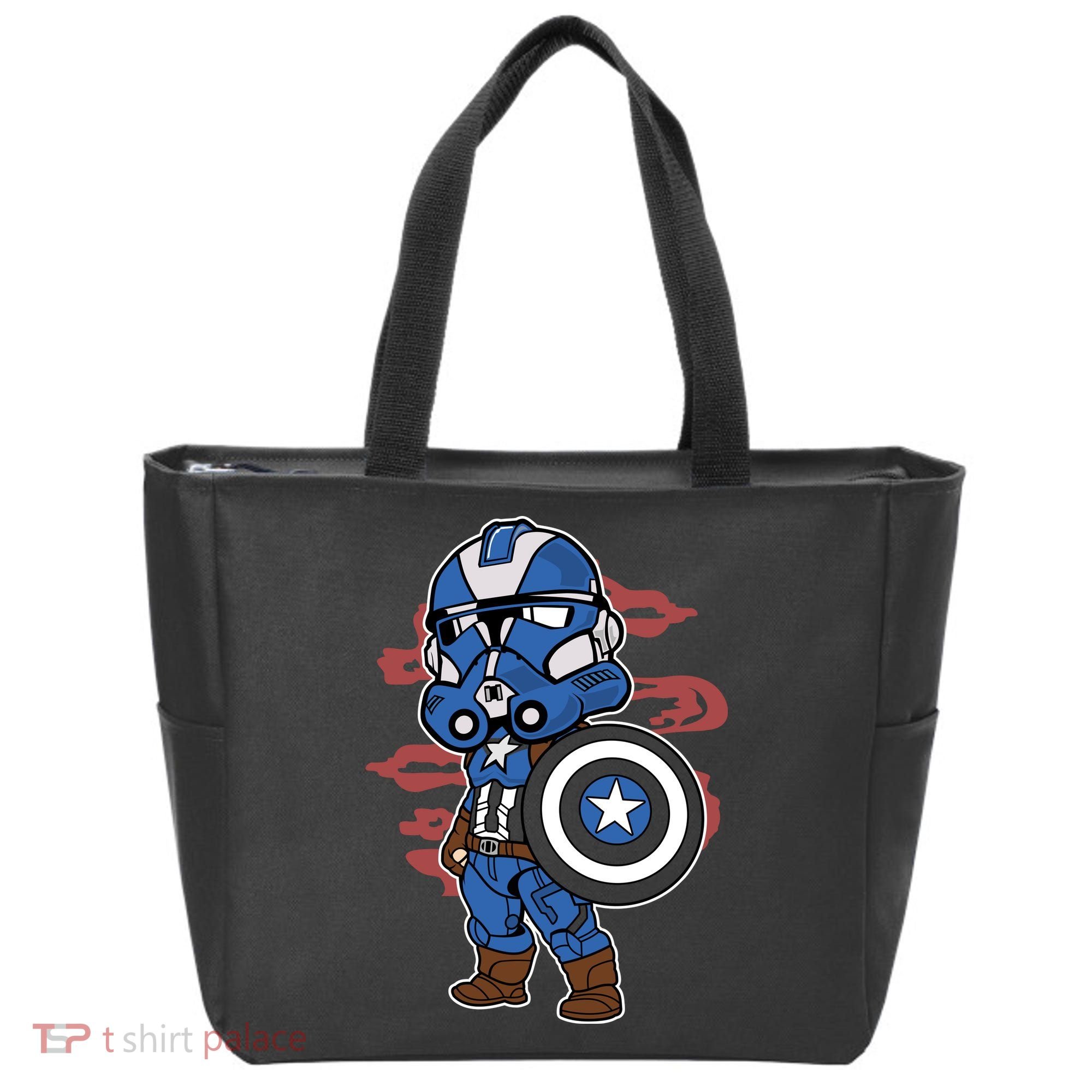 Captain Robotic Helmet Trooper Tote Bag