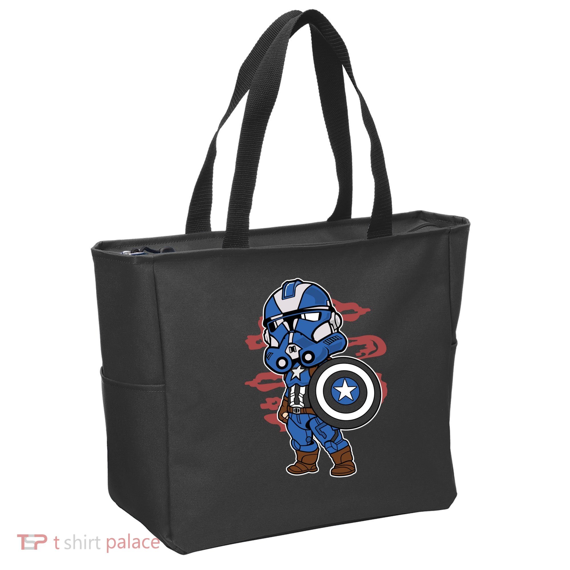 Captain Robotic Helmet Trooper Tote Bag