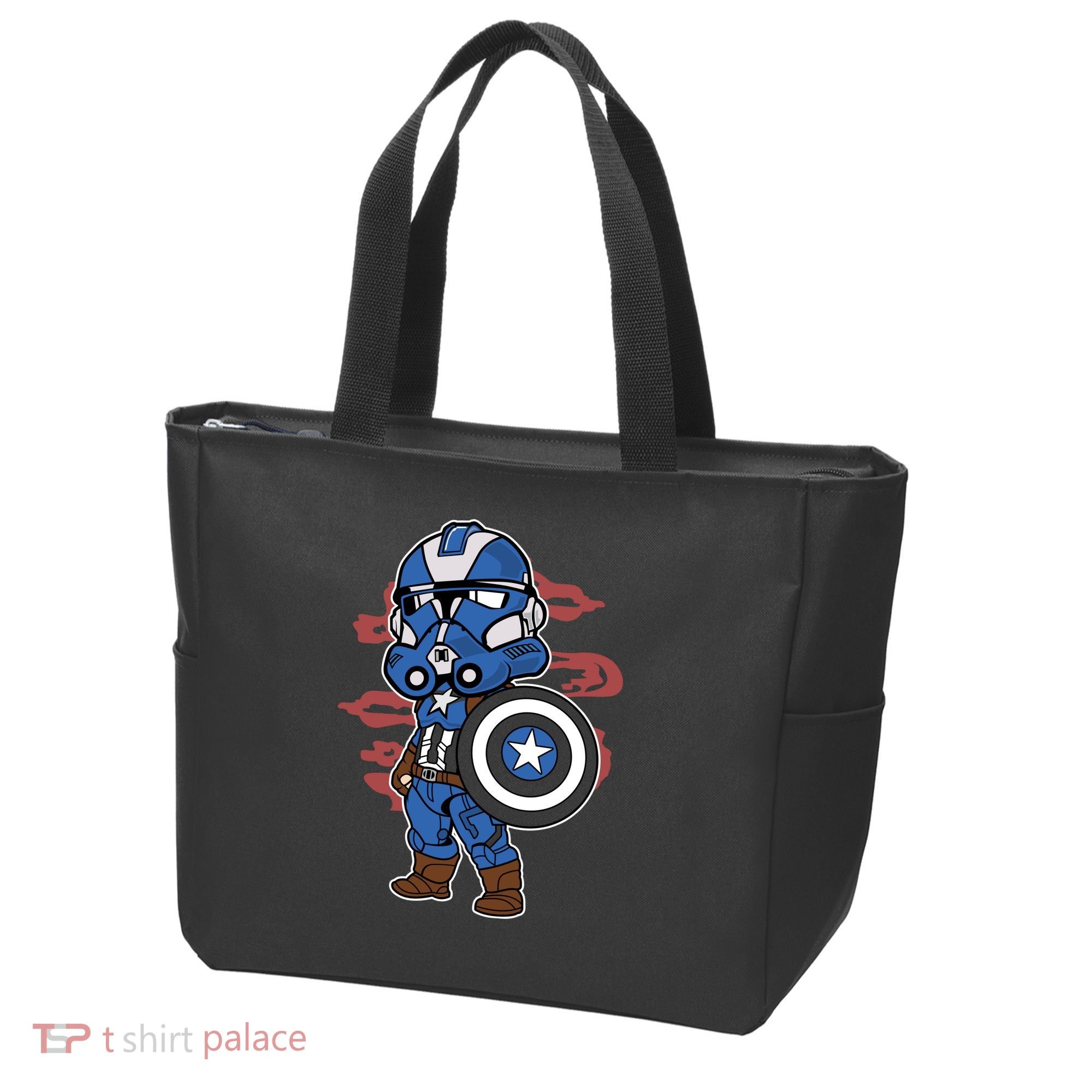 Captain Robotic Helmet Trooper Tote Bag