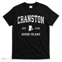 Cranston Rhode Island Ri Vintage Sports T-Shirt thumb 0
