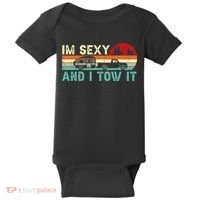 Camping RV Im Sexy And I Tow It RV Camper Baby Bodysuit thumb 0