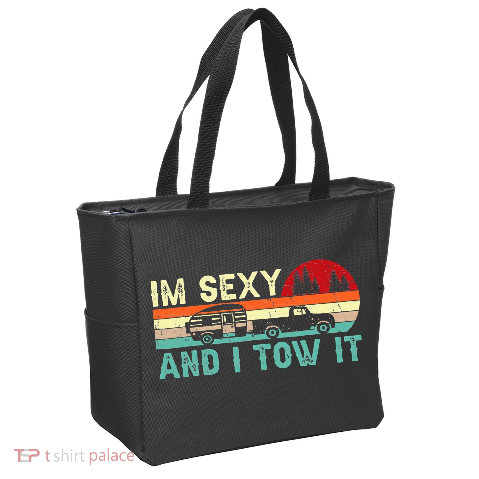 Camping RV Im Sexy And I Tow It RV Camper Tote Bag