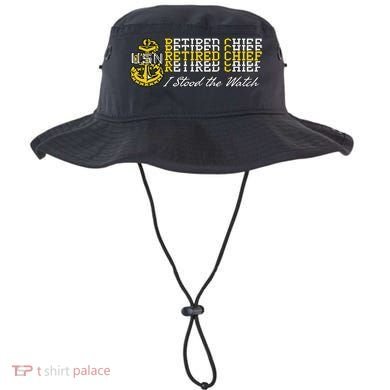 Chief Retired I Stood The Watch Bucket Hat