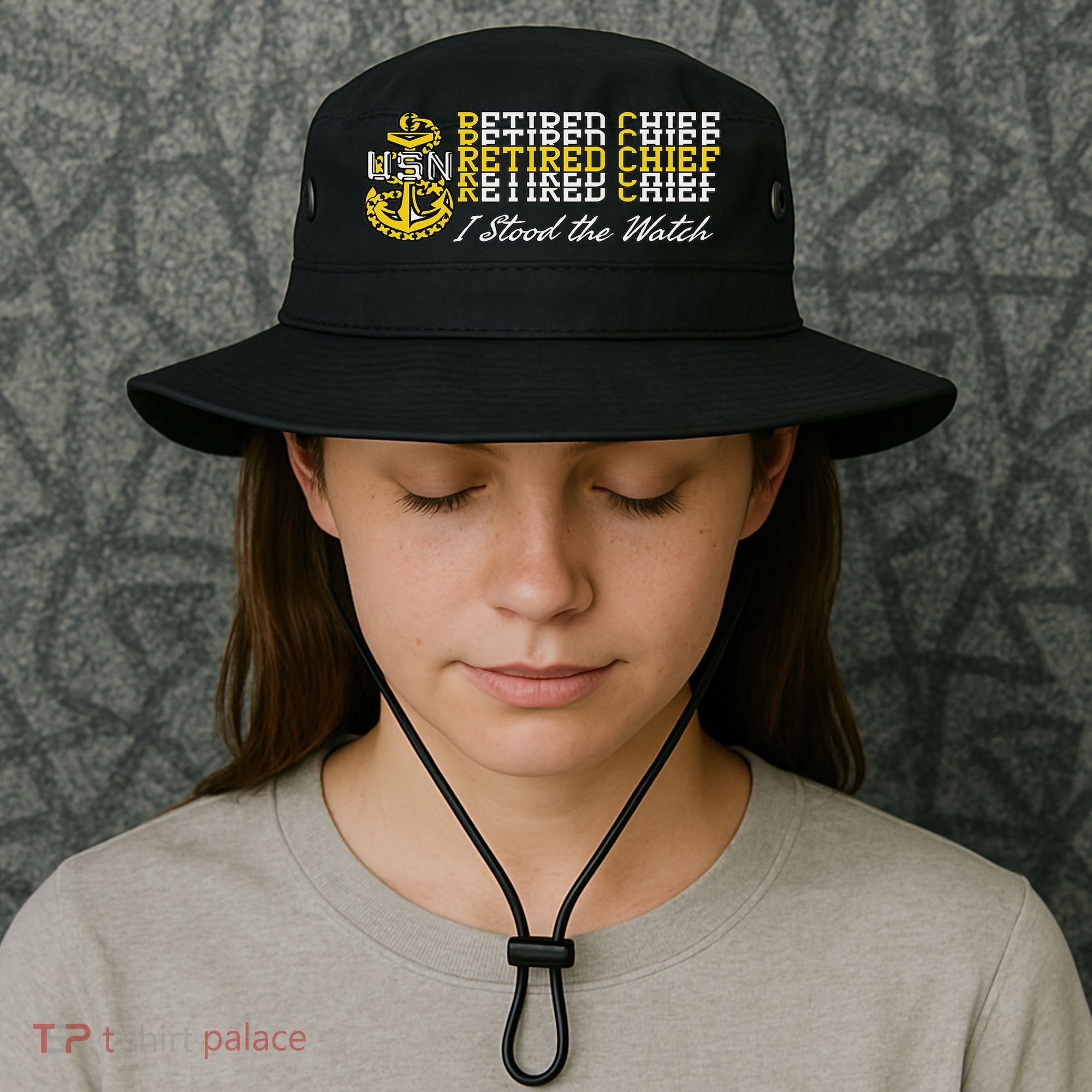 Chief Retired I Stood The Watch Bucket Hat