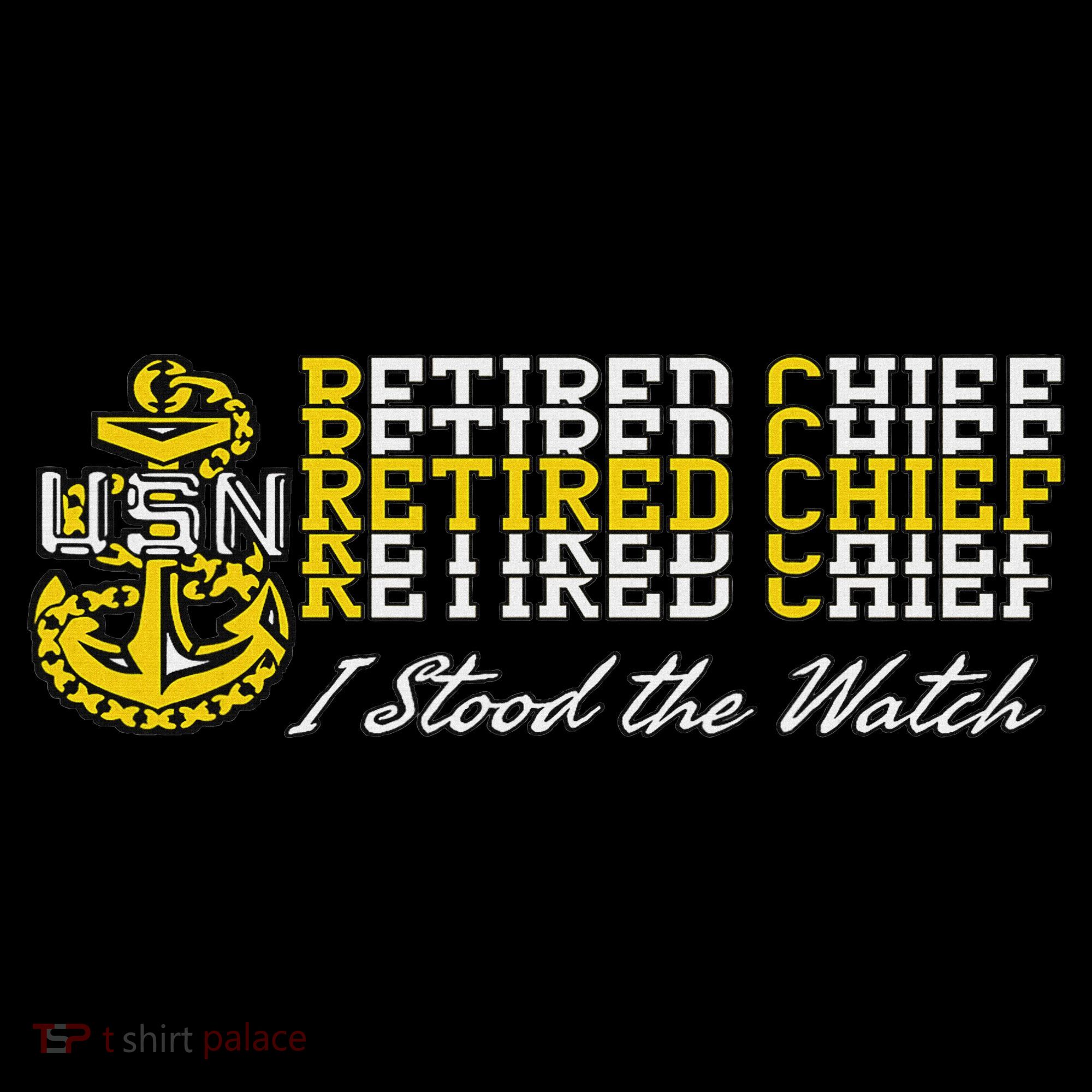 Chief Retired I Stood The Watch Women's Hoodie