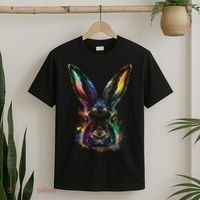 Colorful Rabbit Illustration T-Shirt thumb 2