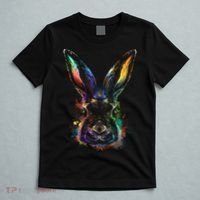 Colorful Rabbit Illustration T-Shirt thumb 5